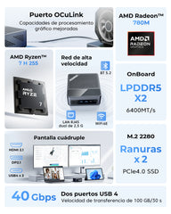 ACEMAGIC F5A AMD Ryzen AI 9 HX 470/Ryzen™ 7 H 255 Mini PC