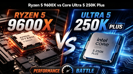 Ryzen 5 9600X vs Intel Core Ultra 5 250K Plus
