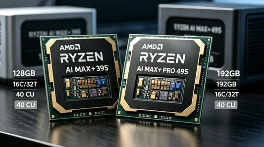 Ryzen AI Max+ PRO 495 vs 395: 192 GB, IA Local y Rendimiento en 2026