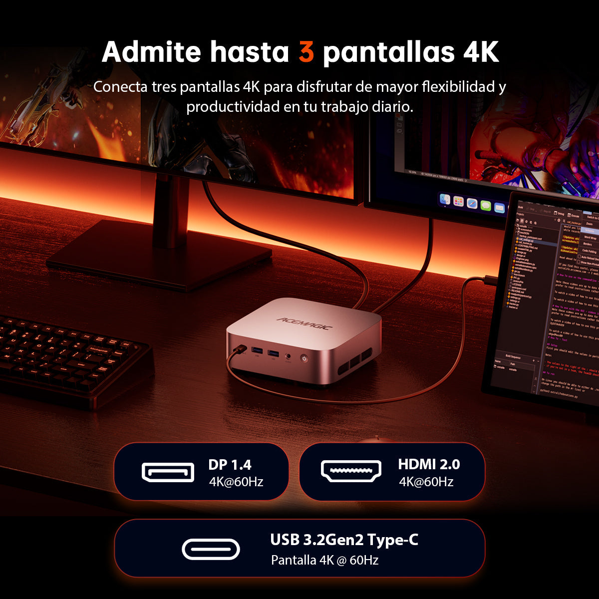 ACEMAGIC K1 AMD Ryzen™3 3300U/4300U Mini PC