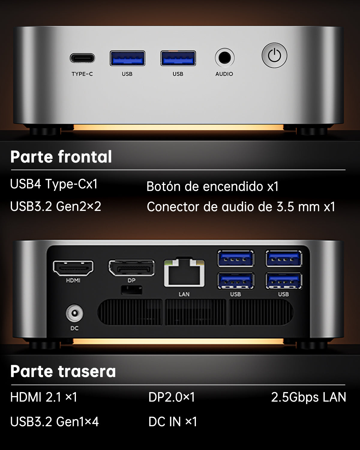 ACEMAGIC W1 AMD Ryzen 7 H 255 Mini PC